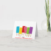 Popsicles et cartes pour notes de pois (Dos)