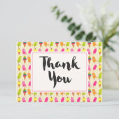 Popsicles et crème glacée Motif d'été Merci (Debout devant)