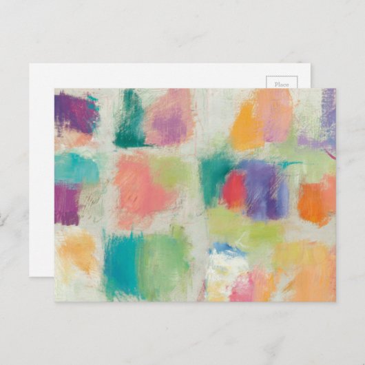 Popsicles Horizontale Steene Abstracte Druk Briefkaart (Voorkant / Achterkant)