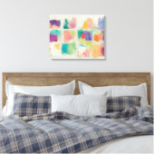 Popsicles Horizontale Steene Abstracte Druk Canvas Afdruk (Insitu (Slaapkamer))