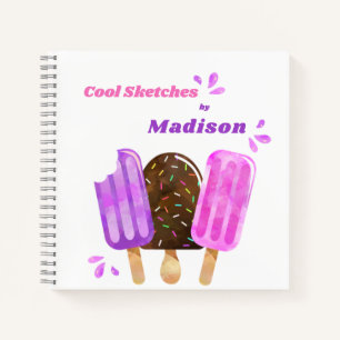 Popsicles Ice Cream Lolly Livre d'esquisse personn