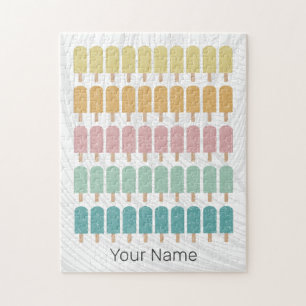 Popsicles Ice Cream Retro Summer Design Legpuzzel