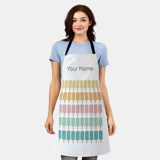 Popsicles  Ice Cream Retro Summer Design Schort (Gedragen)