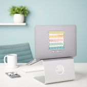 Popsicles  Ice Cream Retro Summer Design Sticker (Laptop op bureau)