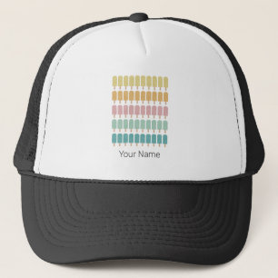 Popsicles  Ice Cream Retro Summer Design Trucker Pet