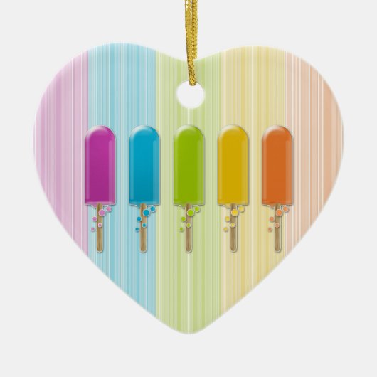 popsicles keramisch ornament (Voorkant)