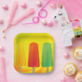 Popsicles Paper Borden Papieren Bordje (Feest)