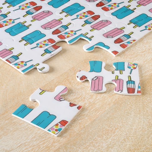 Popsicles puzzel legpuzzel (Zijkant)