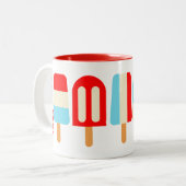 Popsicles rayés Mug personnalisé (Devant gauche)