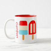 Popsicles rayés Mug personnalisé (Gauche)