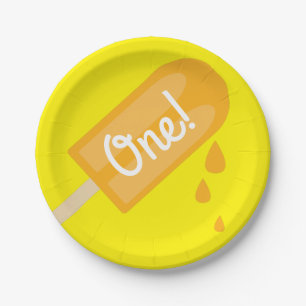 Popsiculair Cute Summer 1st Birthday Thema Papieren Bordje