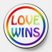 L'amour gagne Rainbow Pride Black Trim