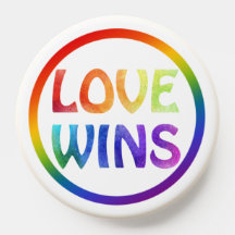 L'amour gagne Rainbow Pride White Trim
