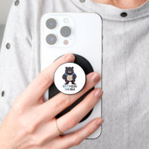 Ne t'inquiète pas Ours Funny Phone Grip