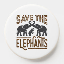 Sauvez les éléphants Aiguille éléphante Protégez l