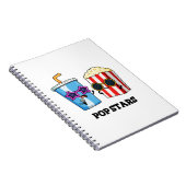 Popsterren Grappige Snack Punt  Notitieboek (Rechterzijde)