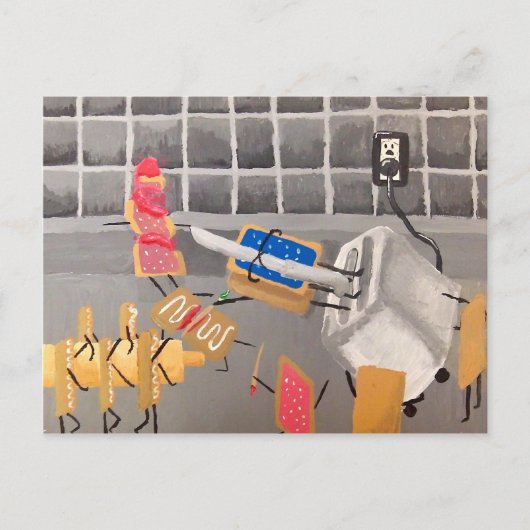 PopTarts vs. Toaster Strudels Briefkaart (Voorkant)