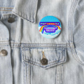 POPtRONiKA - AMBiENt SKIES logo Ronde Button 5,7 Cm (In situ)