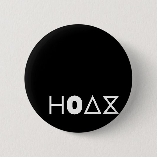 POPtRONiKA - HOAX - LOGO Ronde Button 5,7 Cm (Voorkant)