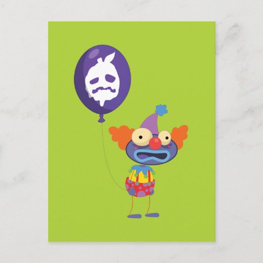 Poptropica Zomberry Clown Briefkaart (Voorkant)