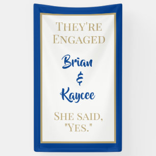 Populair! Aangepaste, verticale verlovingen banner