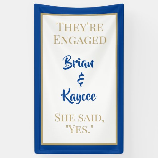 Populair! Aangepaste, verticale verlovingen banner (Verticaal)