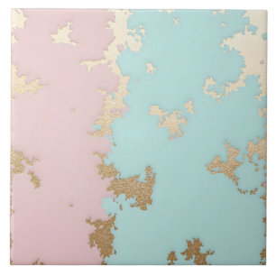 Populair Blush Roze Mint Goud Luxe Collectie Tegeltje