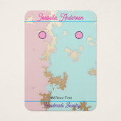 Populair Blush Roze Mint Goud Luxe Collectie Visitekaartje (Voorkant)