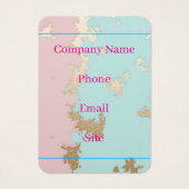 Populair Blush Roze Mint Goud Luxe Collectie Visitekaartje (Achterkant)