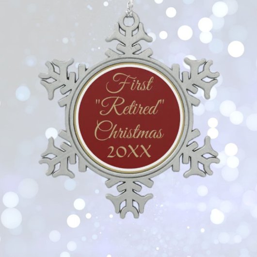 POPULAIR! Eerste Gepensioneerde Kerstmis ornament