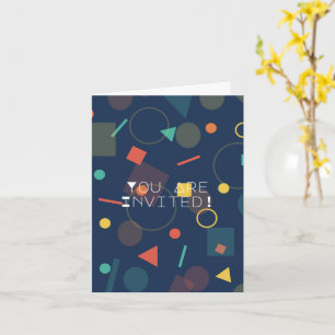 Populair geometrisch ontwerp Aanwezigheid van de d Kaart