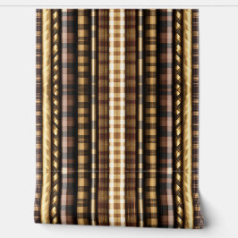 Populair Goud Hout Kunst Lamperia Collectie Behang