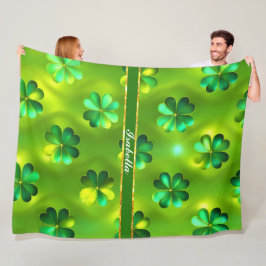 Populair Groen Omvergooien 4 Lijsten Collectie Fleece Deken
