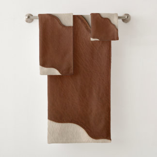 Populair Luxe Elegante Nep Rundleren Collectie Bad Handdoek