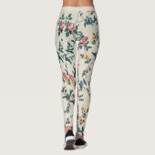 Populair meerkleurig bloempatroon leggings (Achterkant)