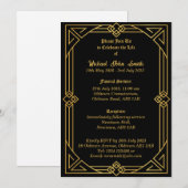  Populair Minimalistisch Memorial Invitation Kaart (Voorkant / Achterkant)