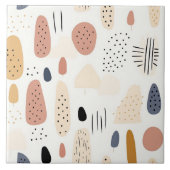 Populair Retro Boho Abstract Collectie Tegeltje (Voorkant)