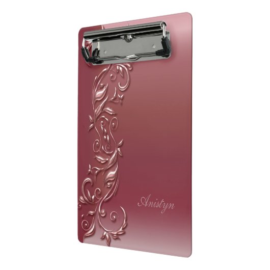 Populair Roos Gold ontwerp Mini Klembord (Angled2)