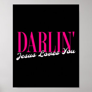 Populair schatje Jezus houdt van jou Cool Country Poster