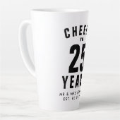 Populaire 25e anniversaire mariage cadeau de tasse (Angle gauche)