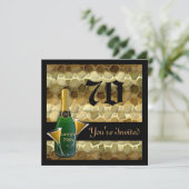 Populaire 70e Birthday-feestdagen Kaart (Staand voorkant)