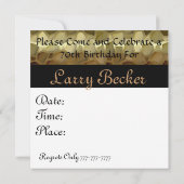 Populaire 70e Birthday-feestdagen Kaart (Achterkant)