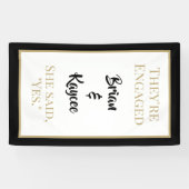 Populaire ! Bannière fiançailles verticale personn (Horizontal)