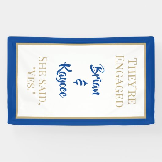 Populaire ! Bannière fiançailles verticale personn (Horizontal)