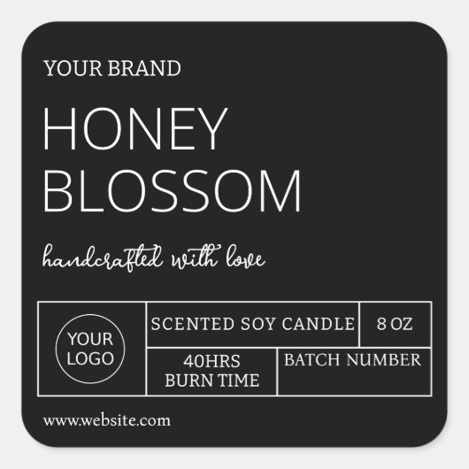 Populaire Black Candle Labels (Voorkant)