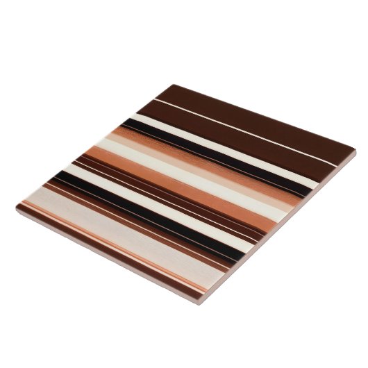 Populaire Bruin Wit Linnen Textuur Collectie Tegeltje (Zijkant)