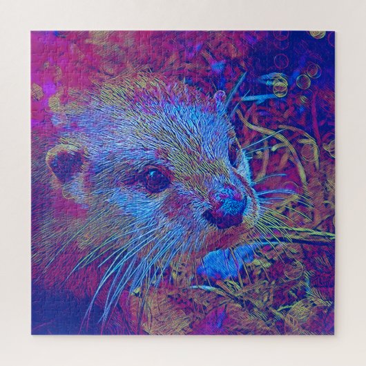populaire dieren - otter 1 legpuzzel (Verticaal)