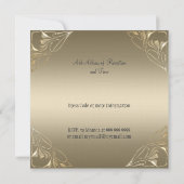 Populaire en elegante uitnodiging tot weddenschapp (Achterkant)