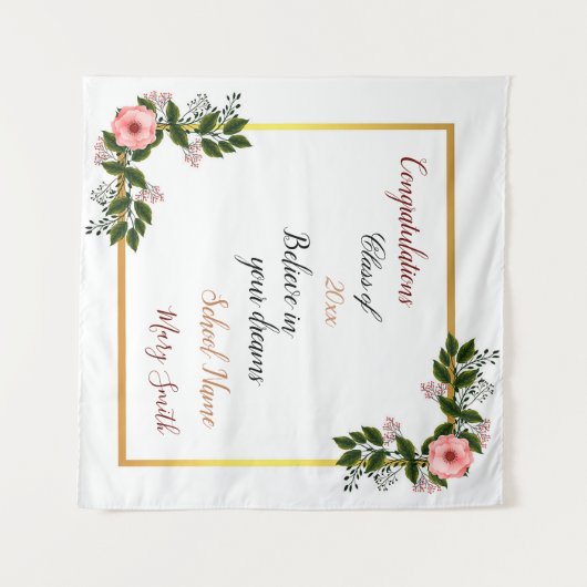 Populaire Floral past witte roze Rose aan Wandkleed (Voorkant (horizontaal))