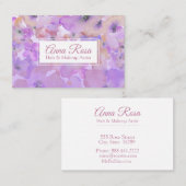 *~* Populaire Girly Roos Lavendel Roze Schoonheid Visitekaartje (Voorkant / Achterkant)